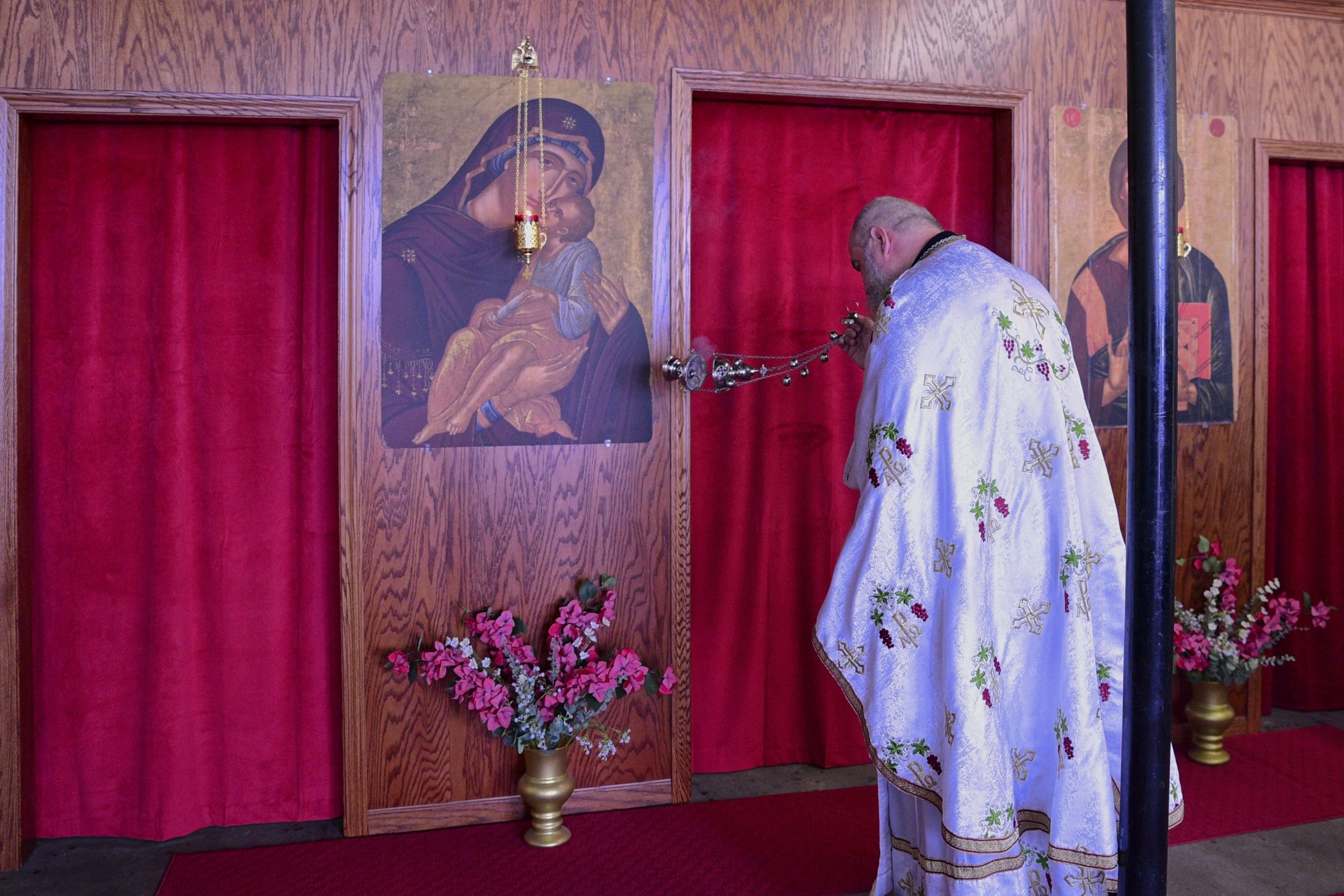 Divine services at Dormition Orthodox Mission in the Rio Grande Valley